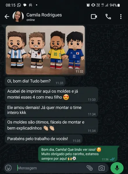 Depoimento de cliente